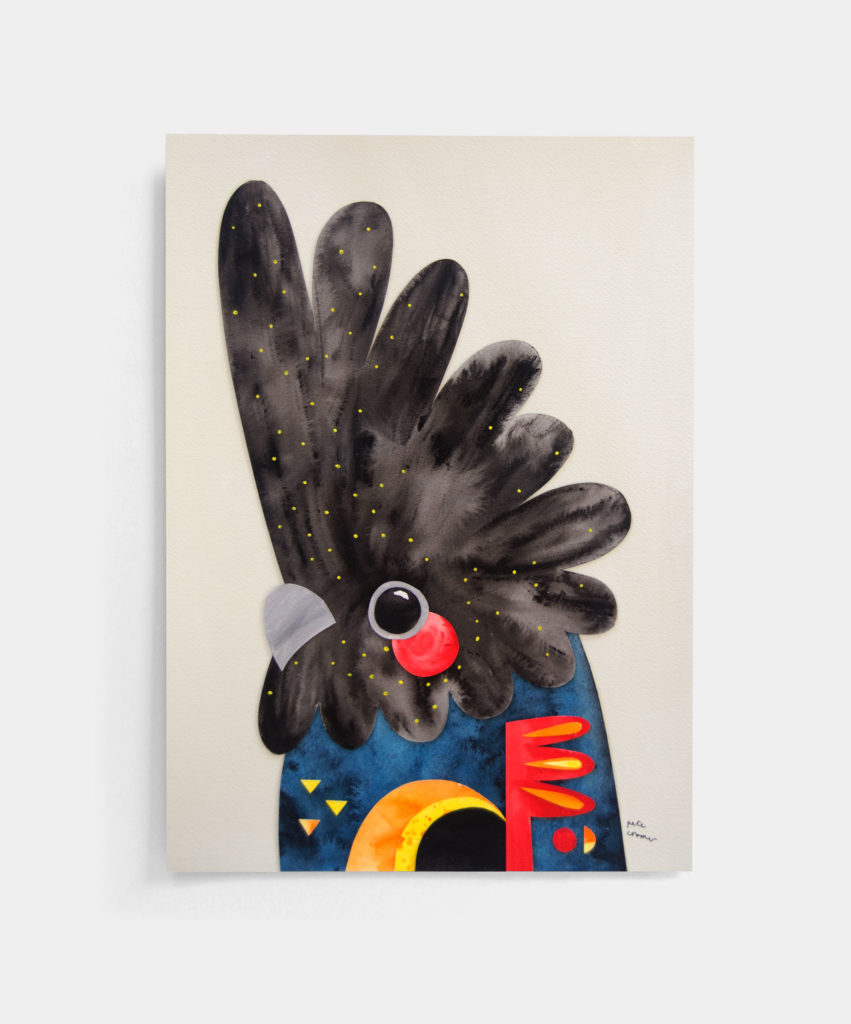 Red-Tailed Black Cockatoo - Original Artwork