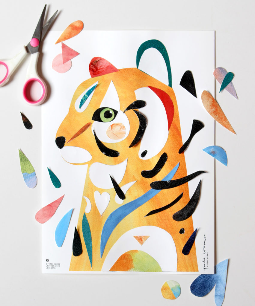 Big Cats - Cut & Paste Printable