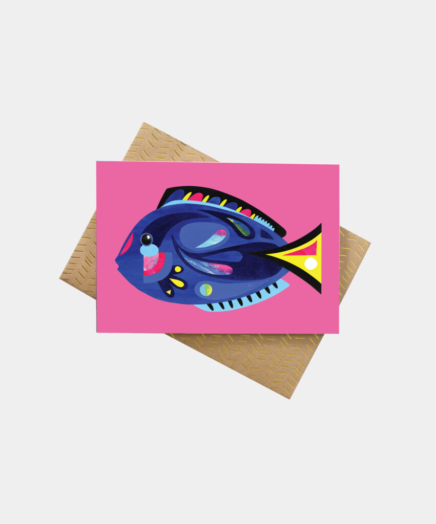 Blue Tang Greeting Card