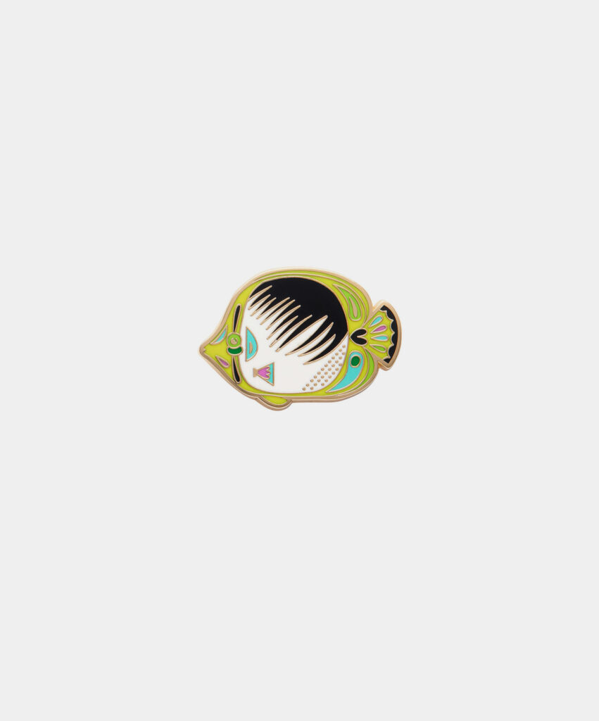 The Bedazzling Butterflyfish Enamel Pin