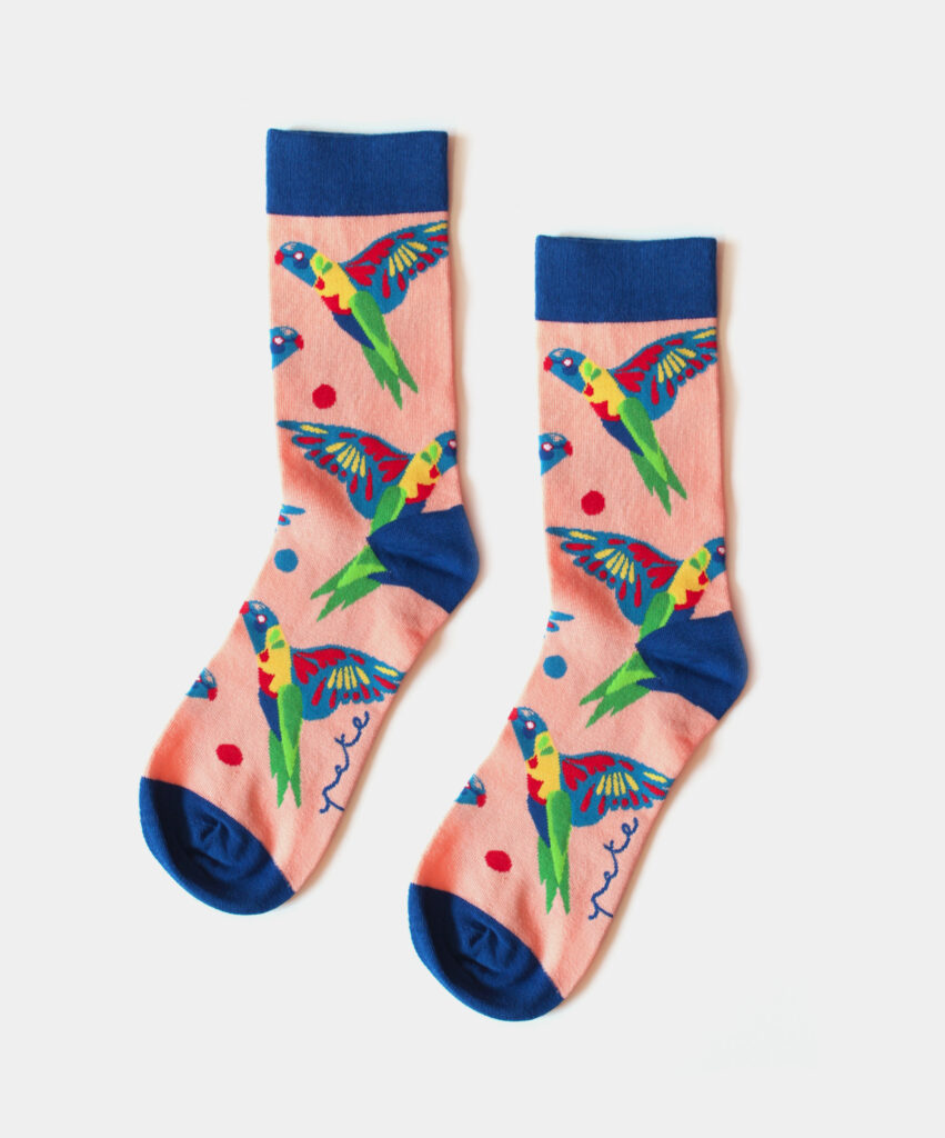 Rainbow Lorikeet Socks