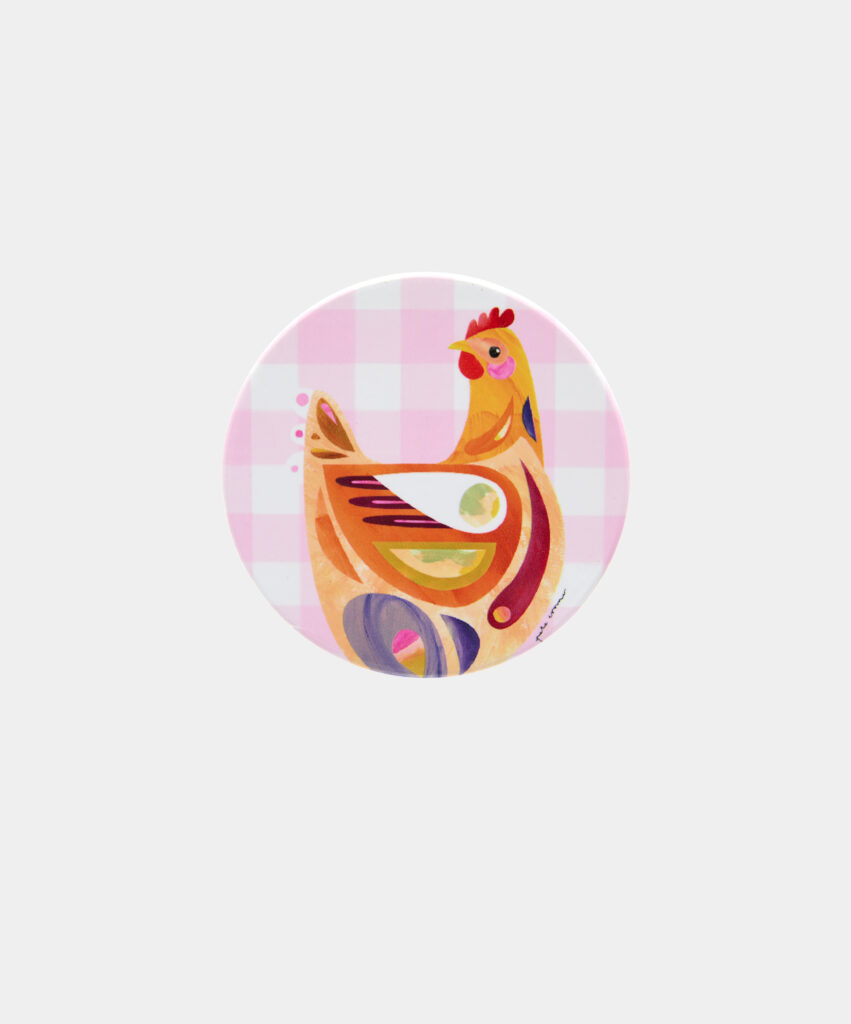 Chook Coaster - Pink