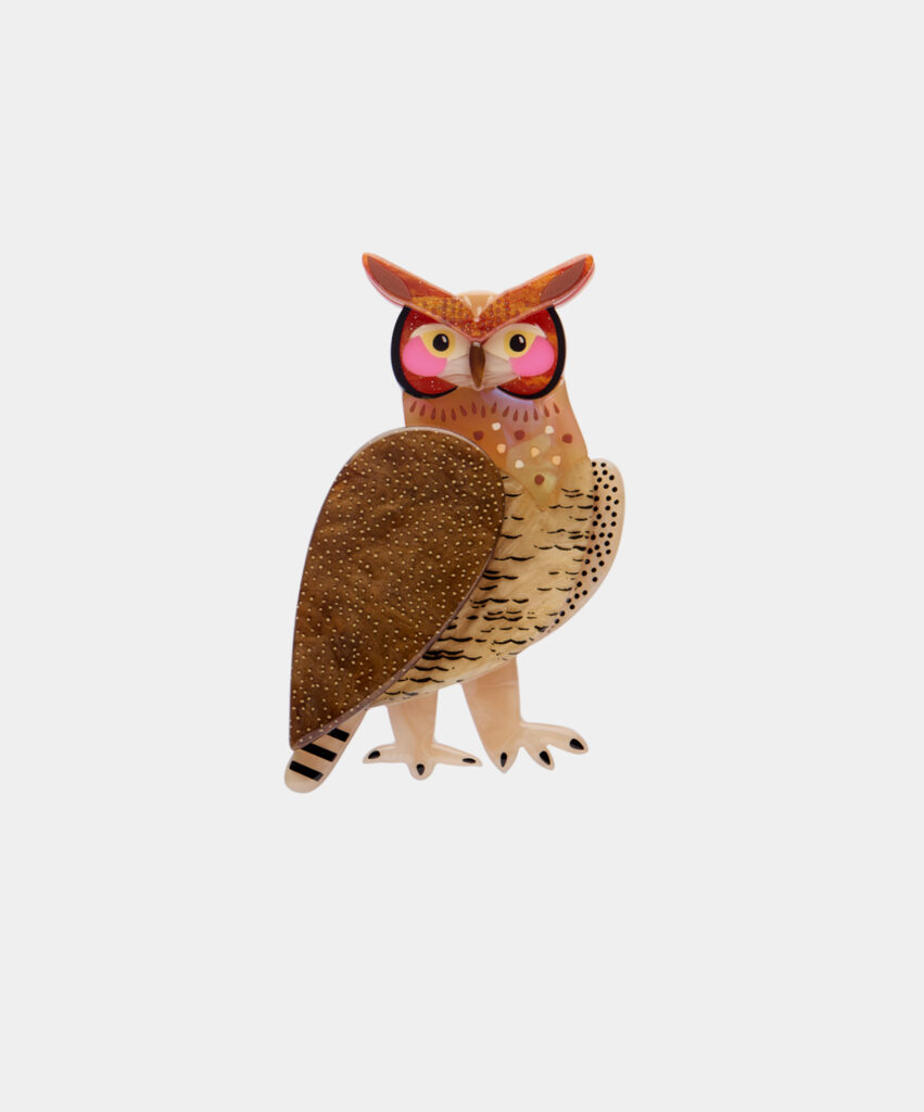 The Grand Great Horned Owl Brooch