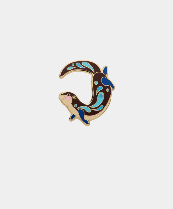 The Outgoing Otter Enamel Pin