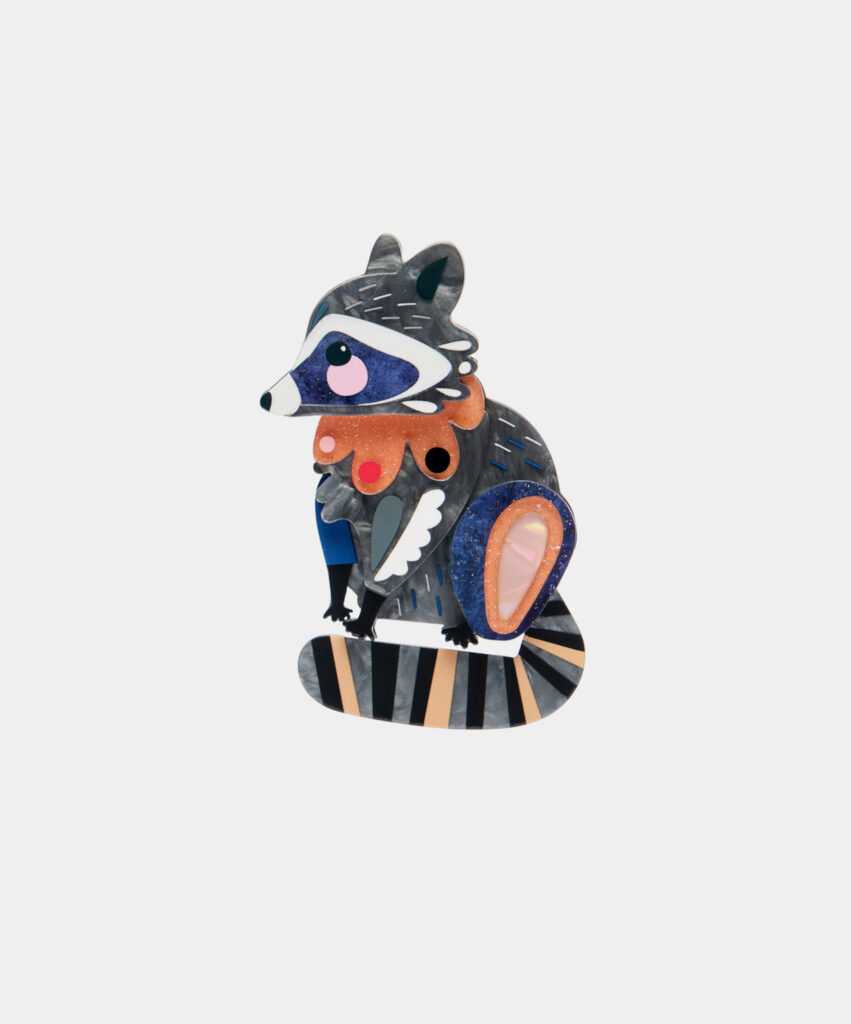 The Resourceful Raccoon Brooch