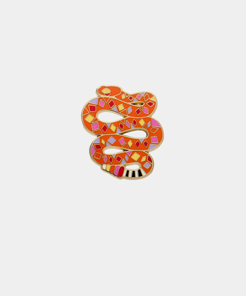 The Rowdy Rattlesnake Enamel Pin