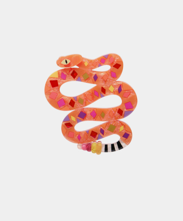 The Rowdy Rattlesnake Brooch