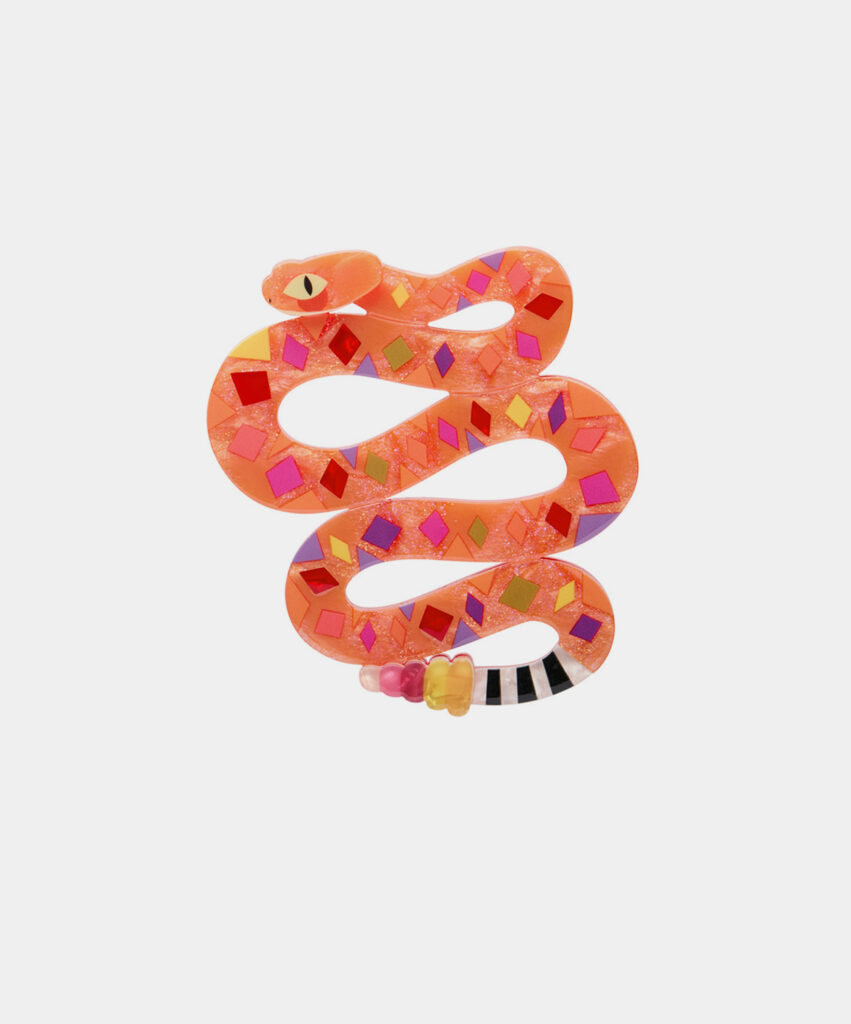 The Rowdy Rattlesnake Brooch