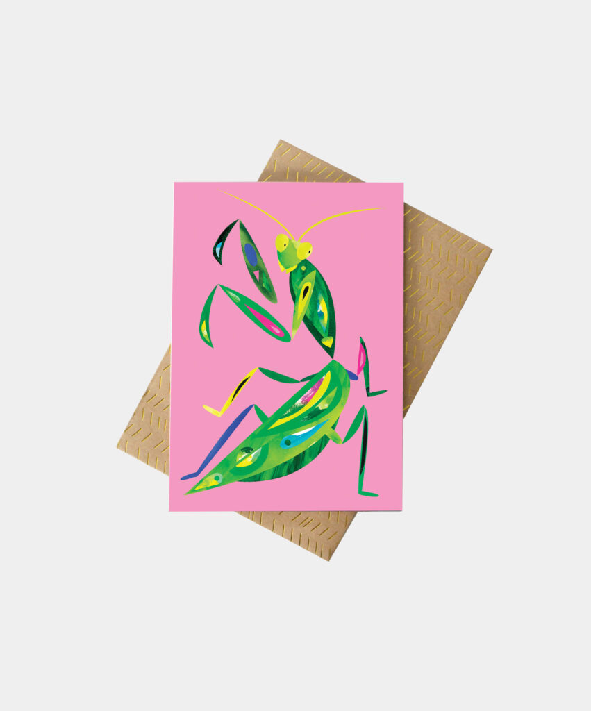 Garden Mantis Greeting Card