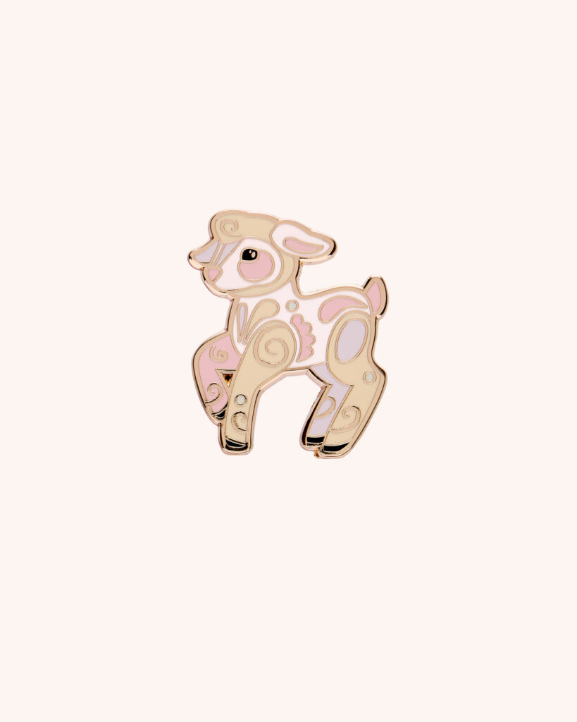 Lottie The Lamb Enamel Pin