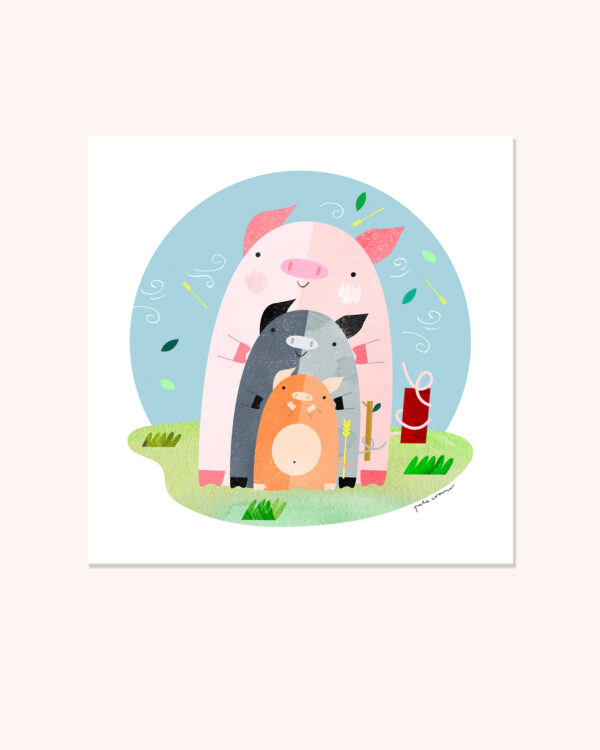 The Three Little Pigs Print